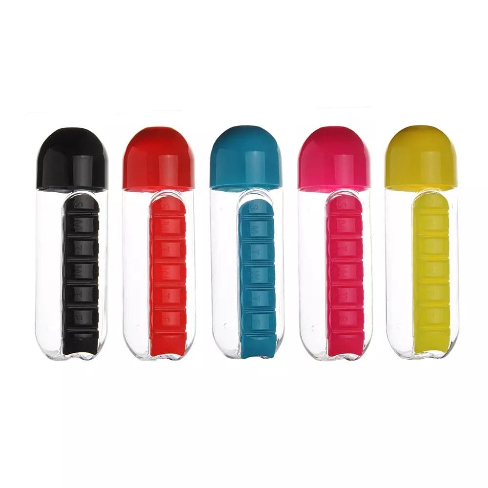 2 In 1 Pill Box Travel Water Bottle 2 In 1 Pill Box Travel Water Bottle